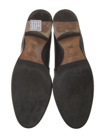 Miu Miu Leather Chelsea Boots