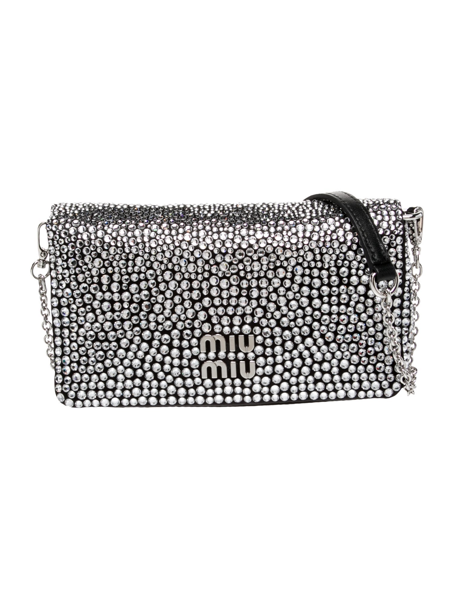 Miu Miu Crystal Satin Raso Starlight Crossbody