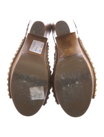 Miu Miu Canvas Polka Dot Print Slides