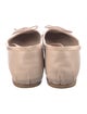 Miu Miu Leather Bow Accents Ballet Flats