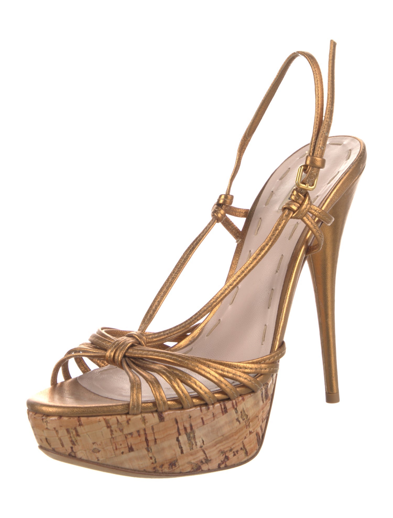 Miu Miu Leather T-Strap Pumps