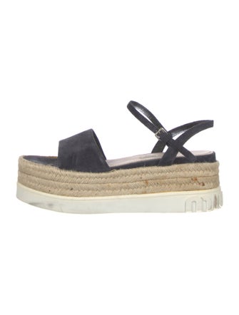 Miu Miu Suede Braided Accents Espadrilles