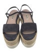 Miu Miu Suede Braided Accents Espadrilles