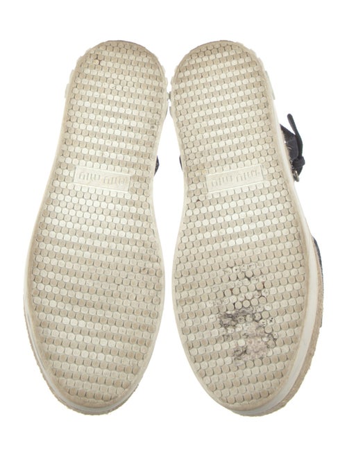 Miu Miu Suede Braided Accents Espadrilles