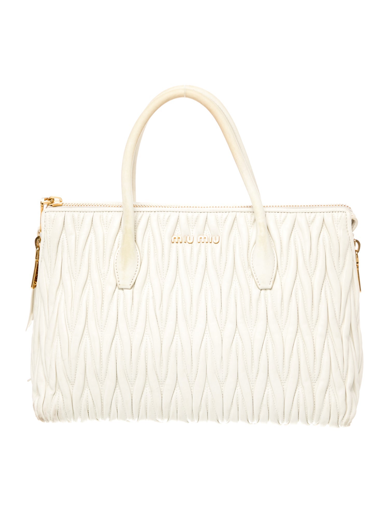 Miu Miu Leather Top Handle Bag