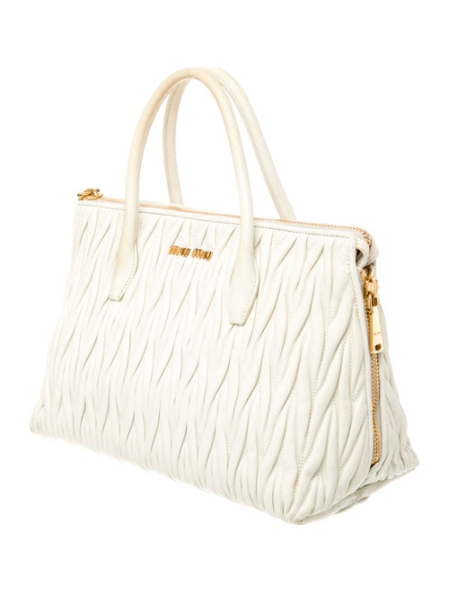 Miu Miu Leather Top Handle Bag