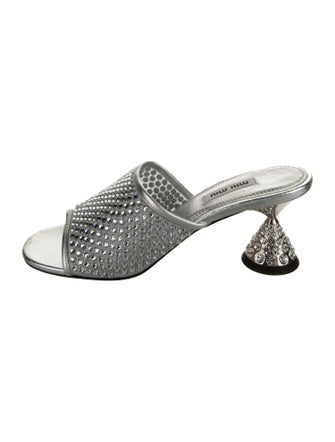 Miu Miu Crystal Crystal Embellishments Slides