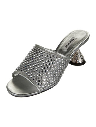 Miu Miu Crystal Crystal Embellishments Slides