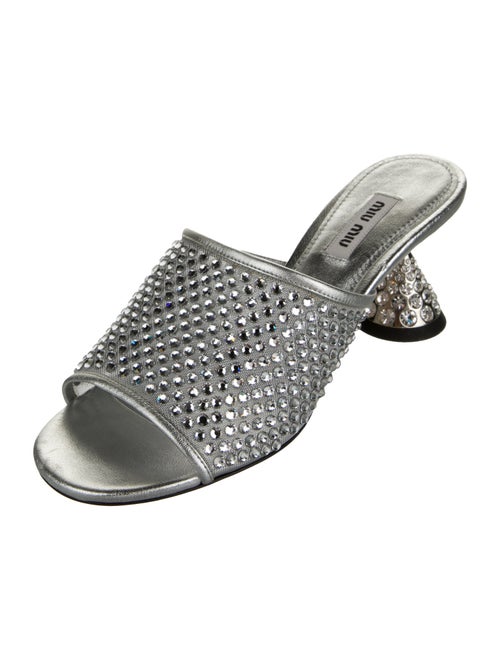 Miu Miu Crystal Crystal Embellishments Slides