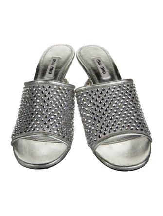 Miu Miu Crystal Crystal Embellishments Slides