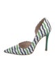 Miu Miu Leather Printed D'Orsay Pumps