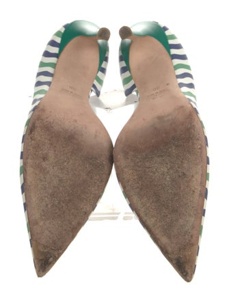 Miu Miu Leather Printed D'Orsay Pumps