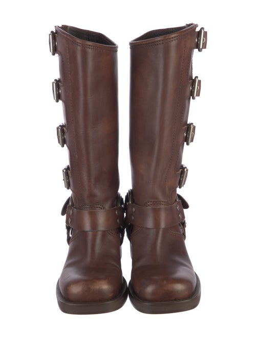 Miu Miu Leather Moto Boots