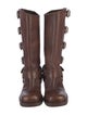 Miu Miu Leather Moto Boots