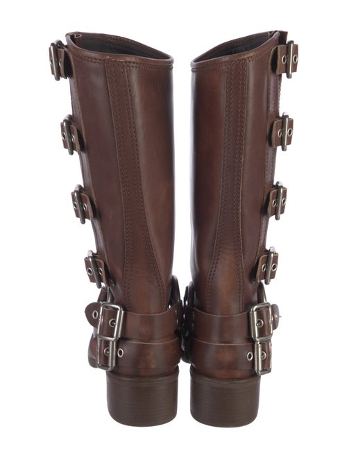 Miu Miu Leather Moto Boots