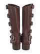Miu Miu Leather Moto Boots