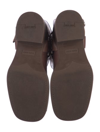 Miu Miu Leather Moto Boots