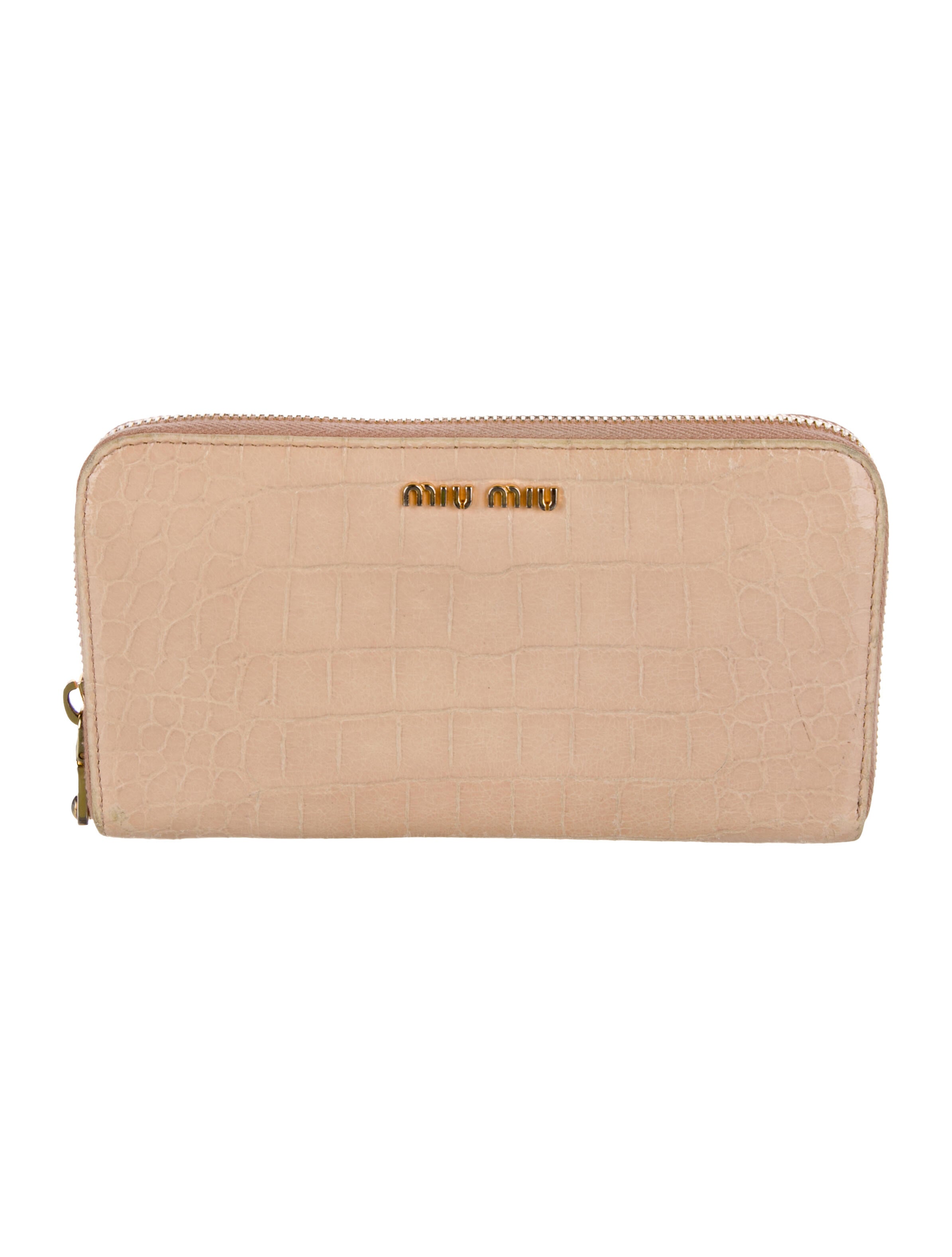 Miu Miu Crocodile Continental Wallet