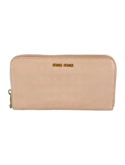 Miu Miu Crocodile Continental Wallet