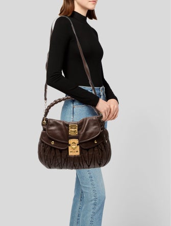 Miu Miu Leather Shoulder Bag