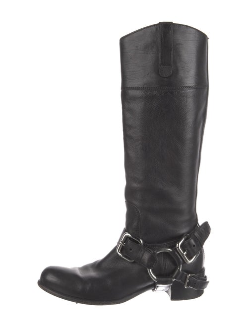 Miu Miu Leather Riding Boots