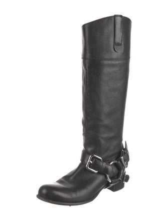 Miu Miu Leather Riding Boots