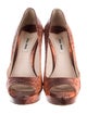 Miu Miu Leather Animal Print Pumps