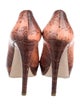 Miu Miu Leather Animal Print Pumps