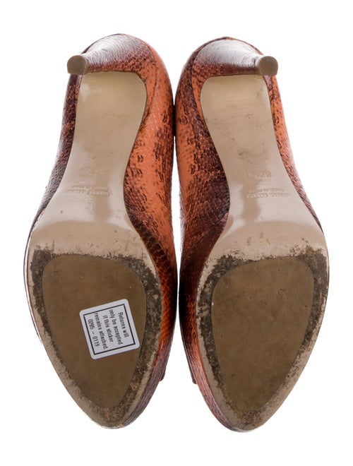Miu Miu Leather Animal Print Pumps