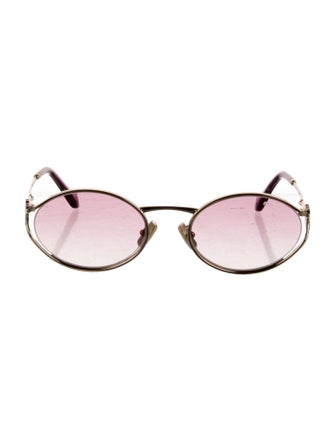 Miu Miu Round Gradient Sunglasses