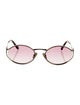 Miu Miu Round Gradient Sunglasses