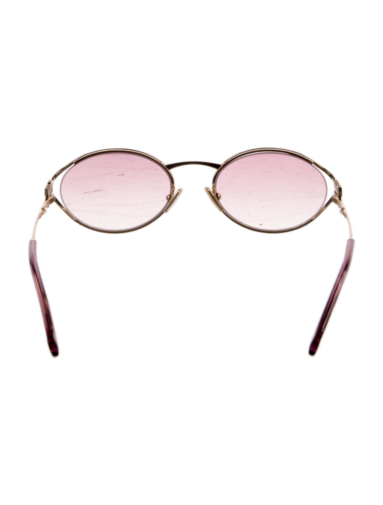 Miu Miu Round Gradient Sunglasses