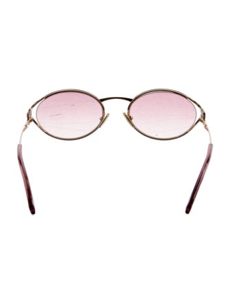 Miu Miu Round Gradient Sunglasses