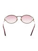 Miu Miu Round Gradient Sunglasses