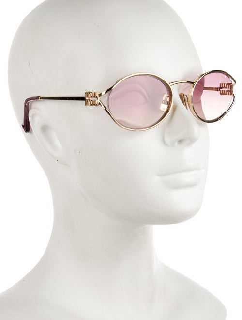 Miu Miu Round Gradient Sunglasses