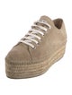 Miu Miu Suede Espadrille Sneakers