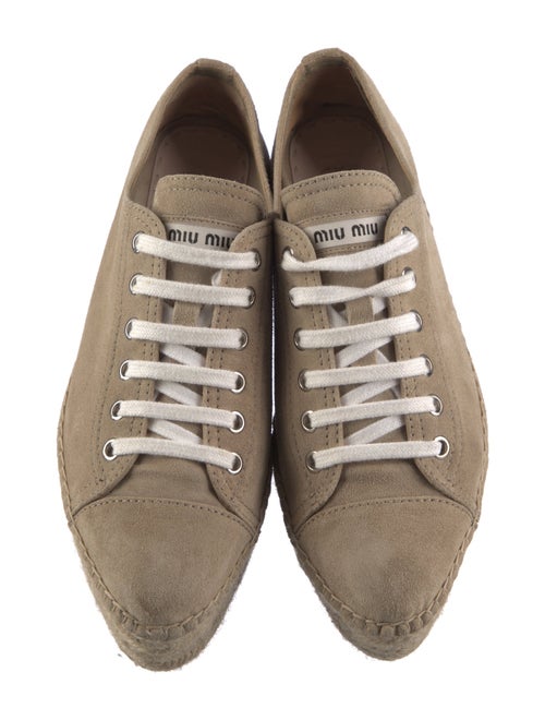 Miu Miu Suede Espadrille Sneakers