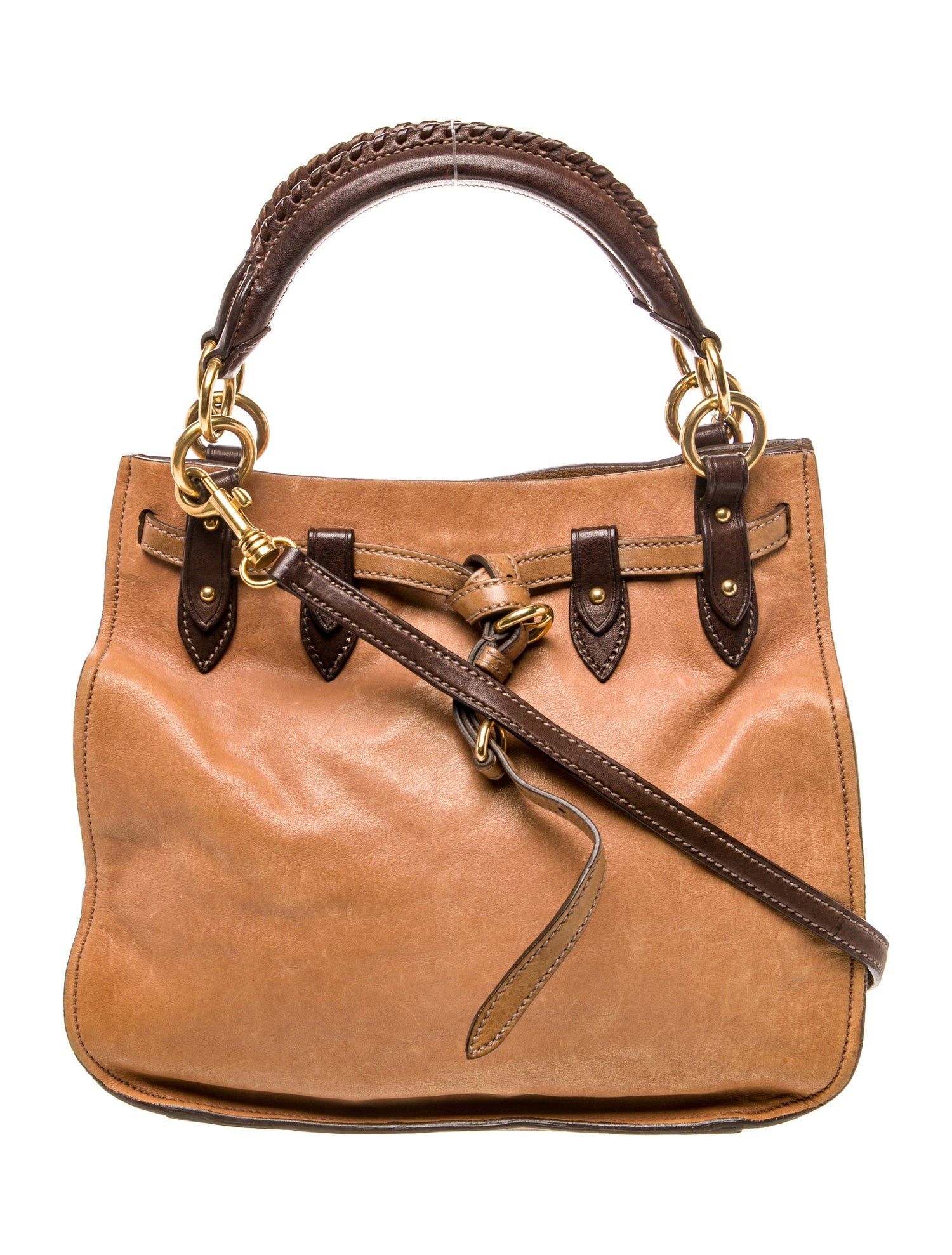 Miu Miu Leather Top Handle Bag