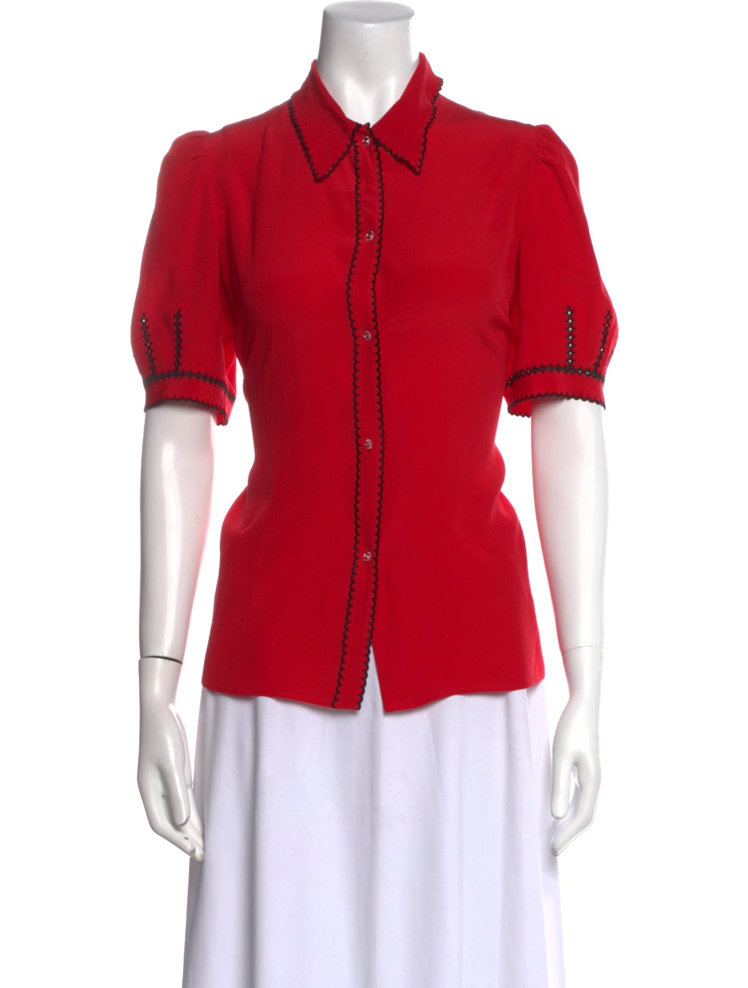 Miu Miu 2021 Silk Button-Up Top