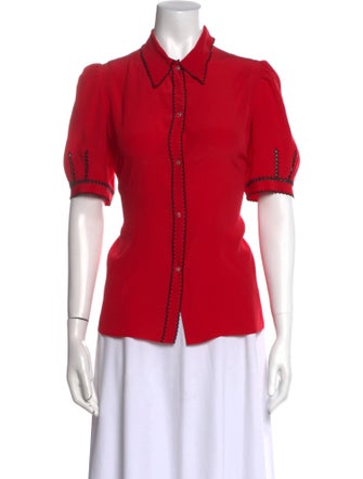 Miu Miu 2021 Silk Button-Up Top