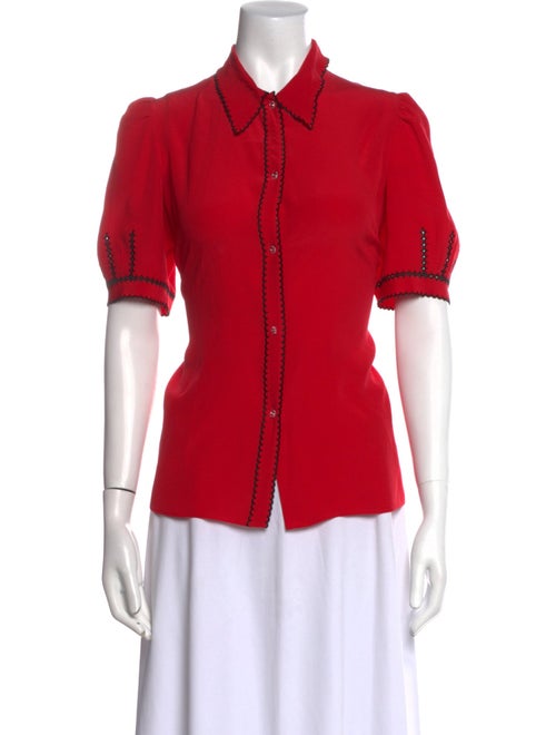 Miu Miu 2021 Silk Button-Up Top