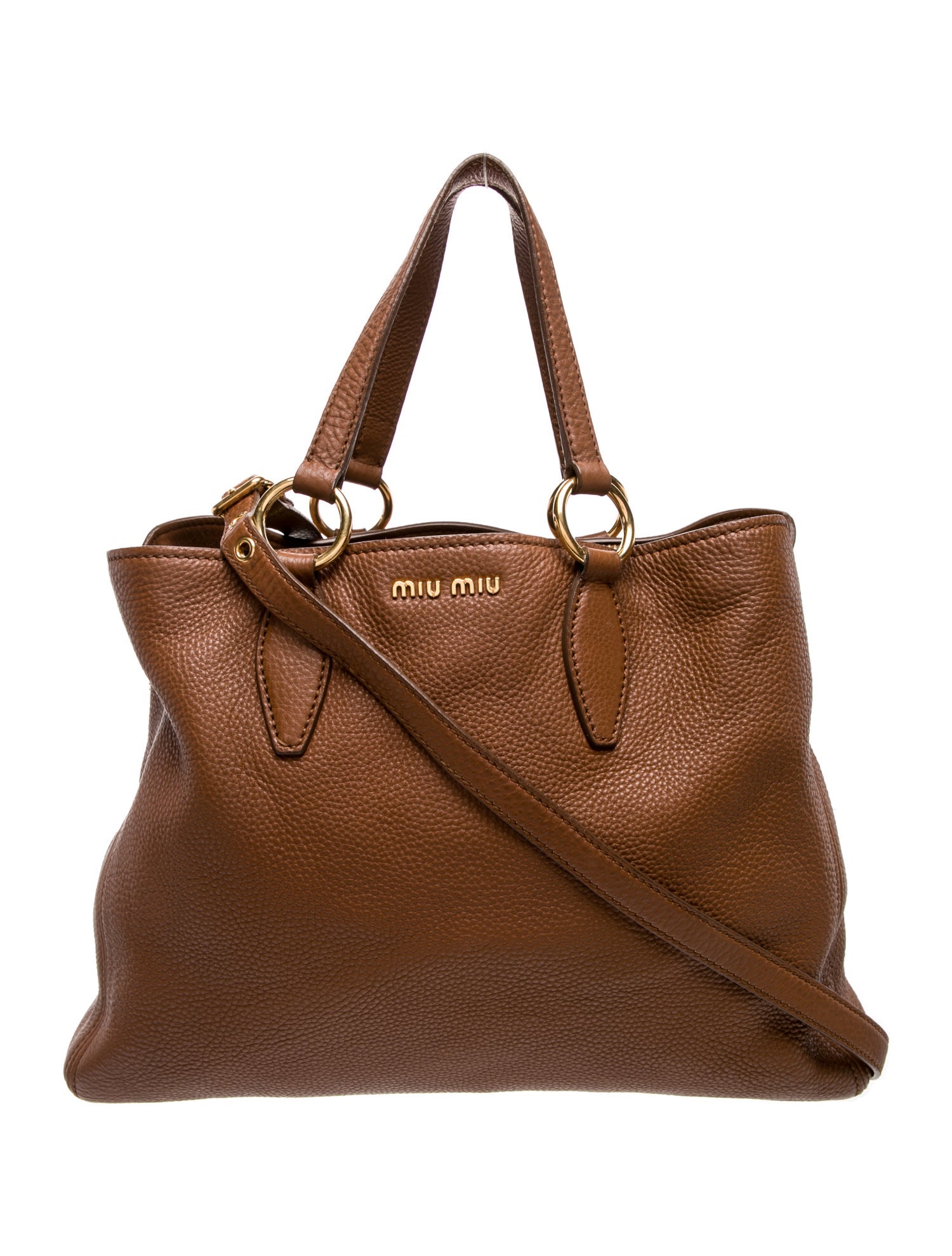 Miu Miu Leather Top Handle Bag