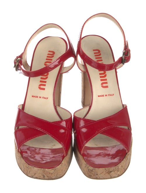 Miu Miu Patent Leather Sandals