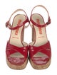 Miu Miu Patent Leather Sandals