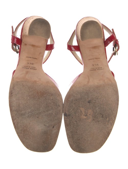 Miu Miu Patent Leather Sandals