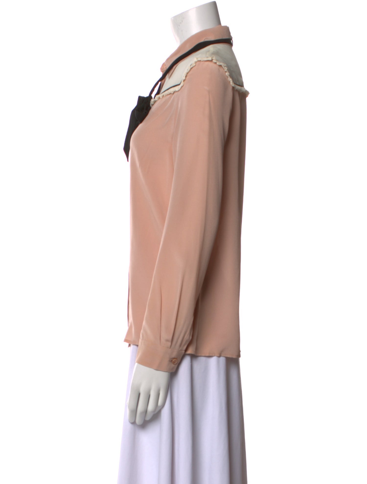 Miu Miu 2016 Silk Button-Up Top