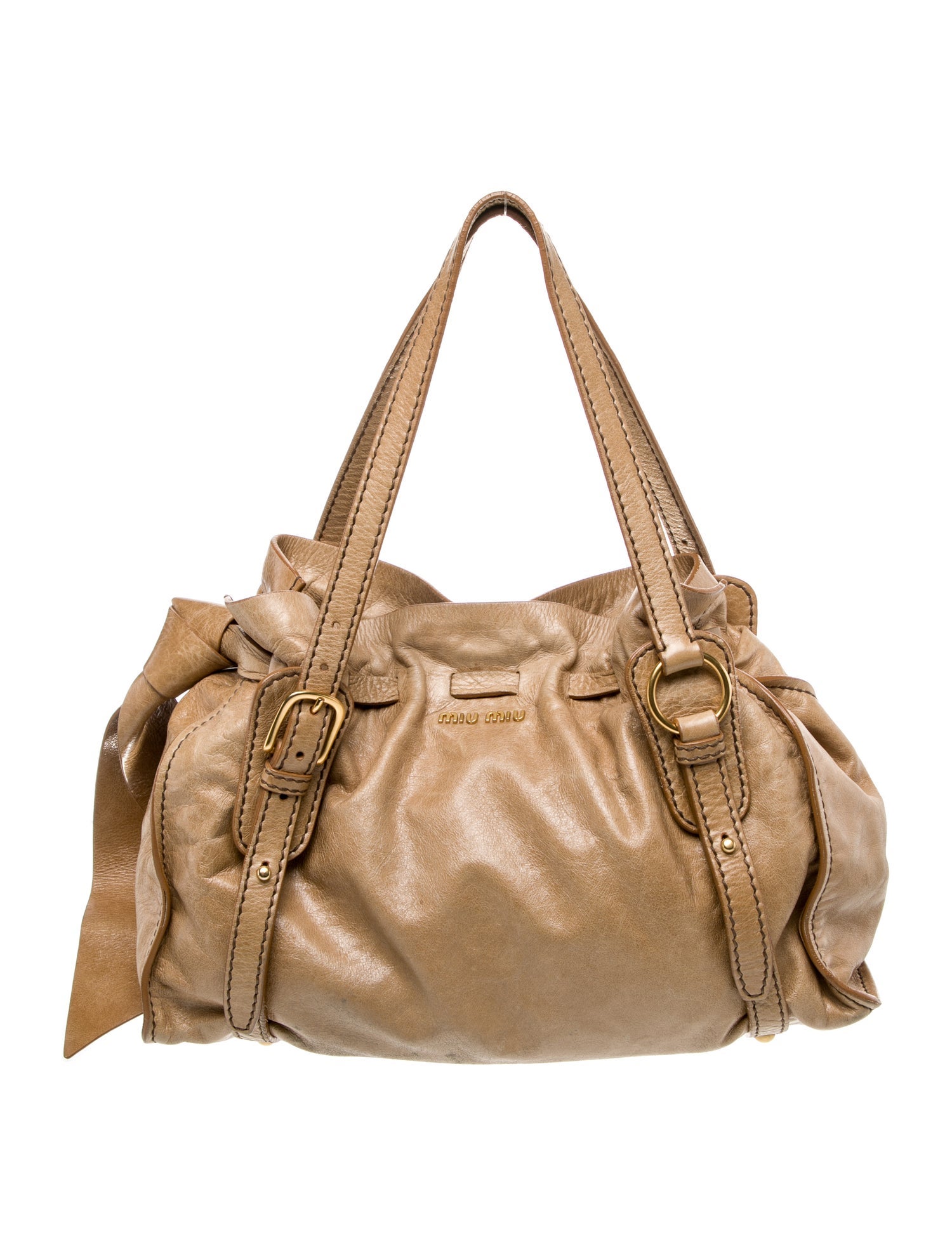 Miu Miu Leather Top Handle Bag