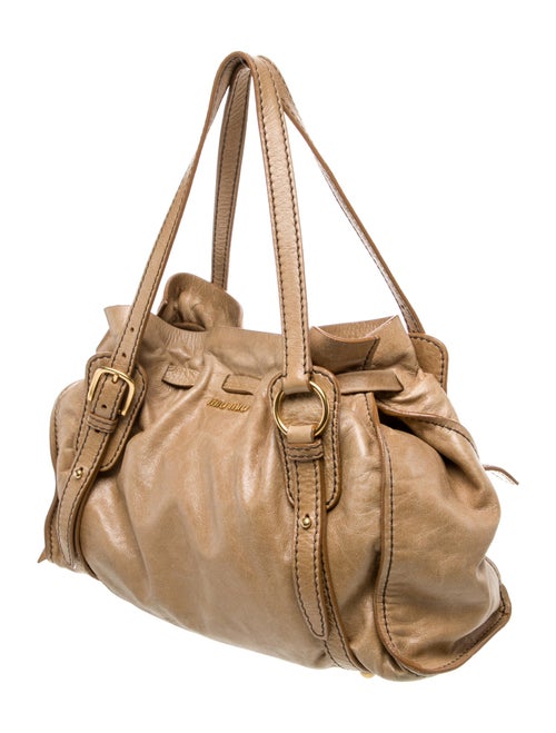 Miu Miu Leather Top Handle Bag