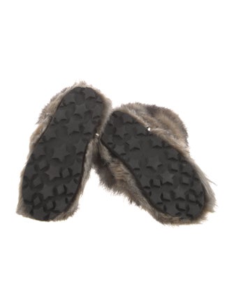 Miu Miu 2021 Faux Fur Lace-Up Boots