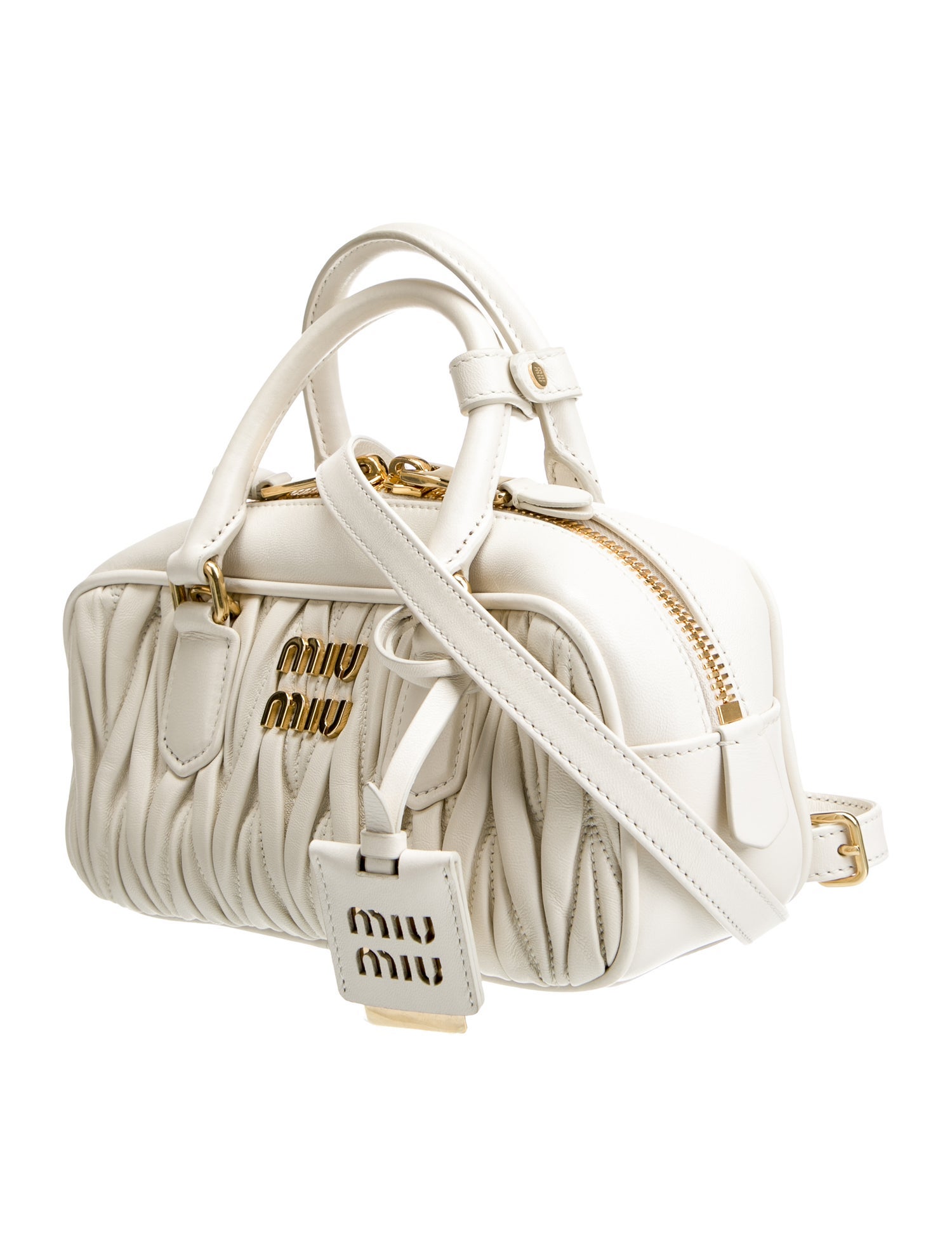 Miu Miu Leather Matelassé Arcadie